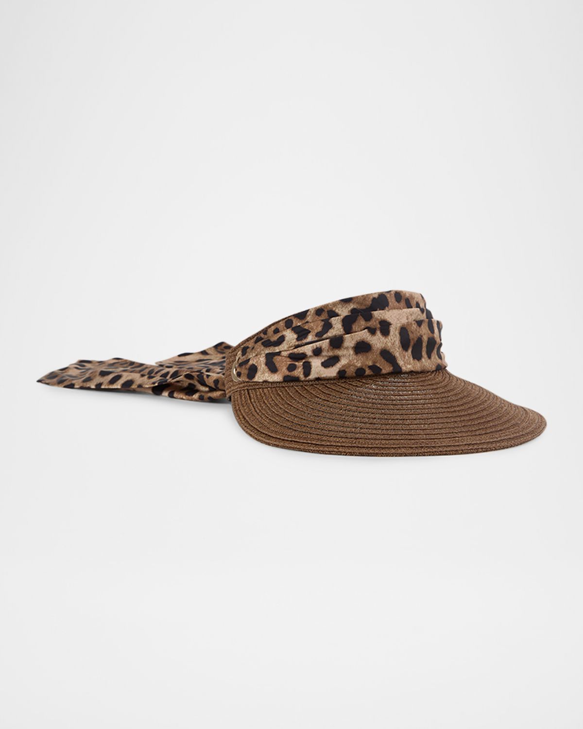 Eugenia Kim Ricky Packable Hemp Visor with Animal-Print Sash | Thumbnail 5 Eugenia Kim Ricky Packable Hemp Visor with Animal-Print Sash | Thumbnail 5