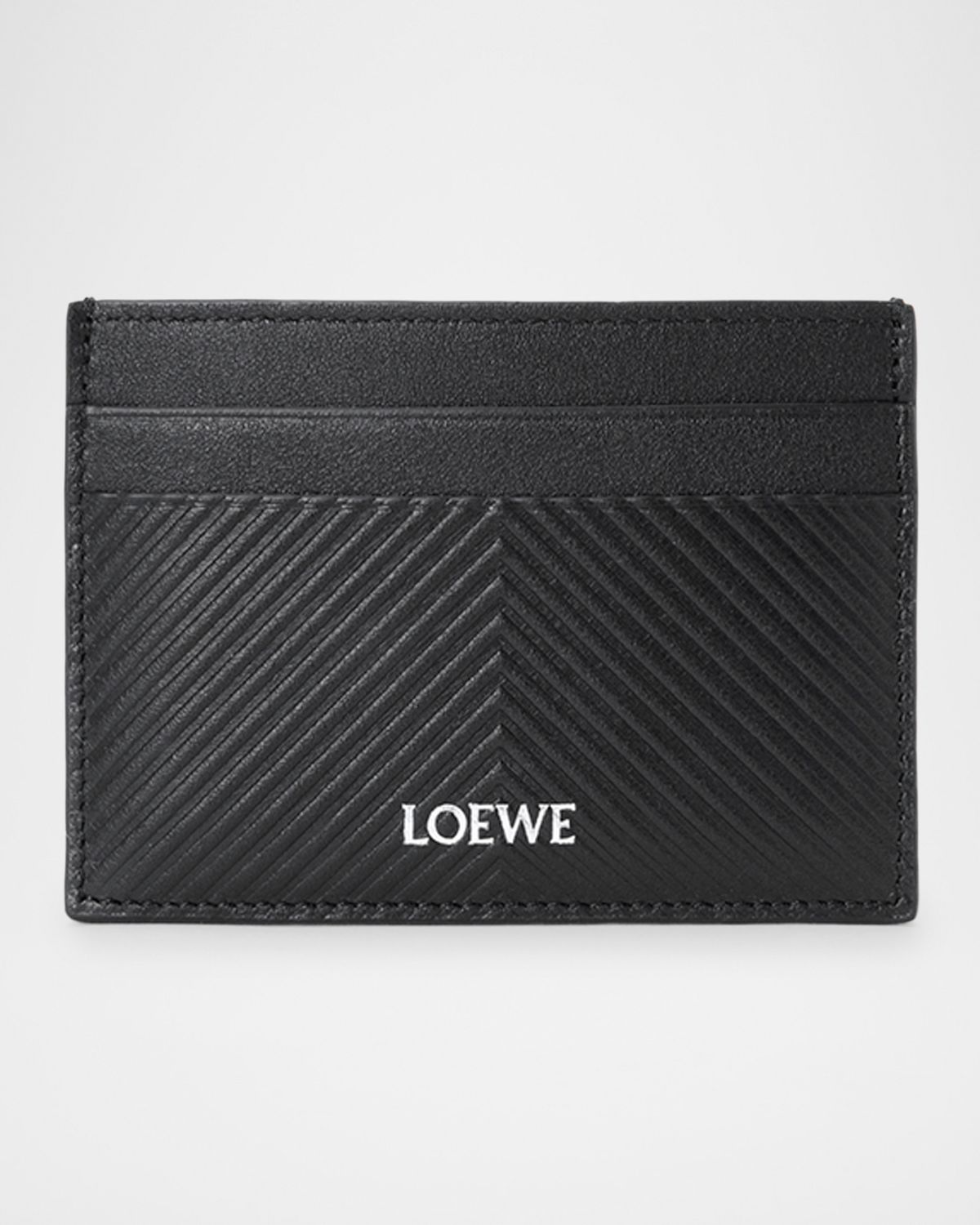 Loewe Men 's Textured Leather Card Holder