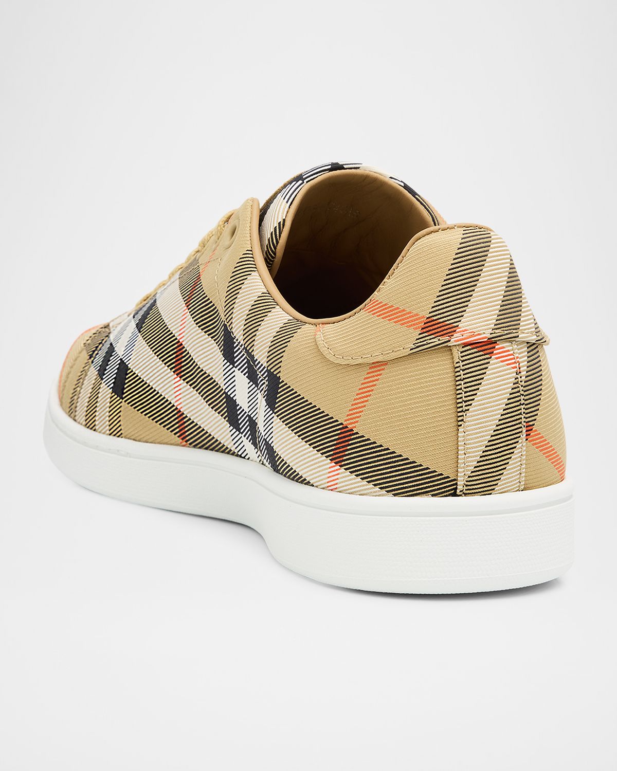 Burberry Men 's Check Set Nylon Blend Low-Top Sneakers