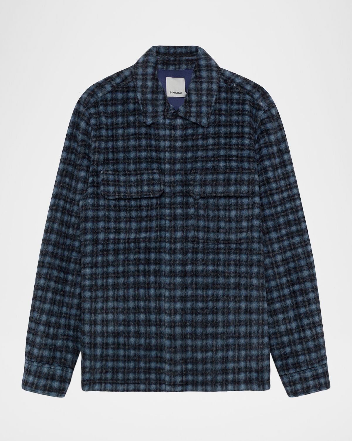 SIMKHAI Men 's Caleb Plaid Shirt Jacket