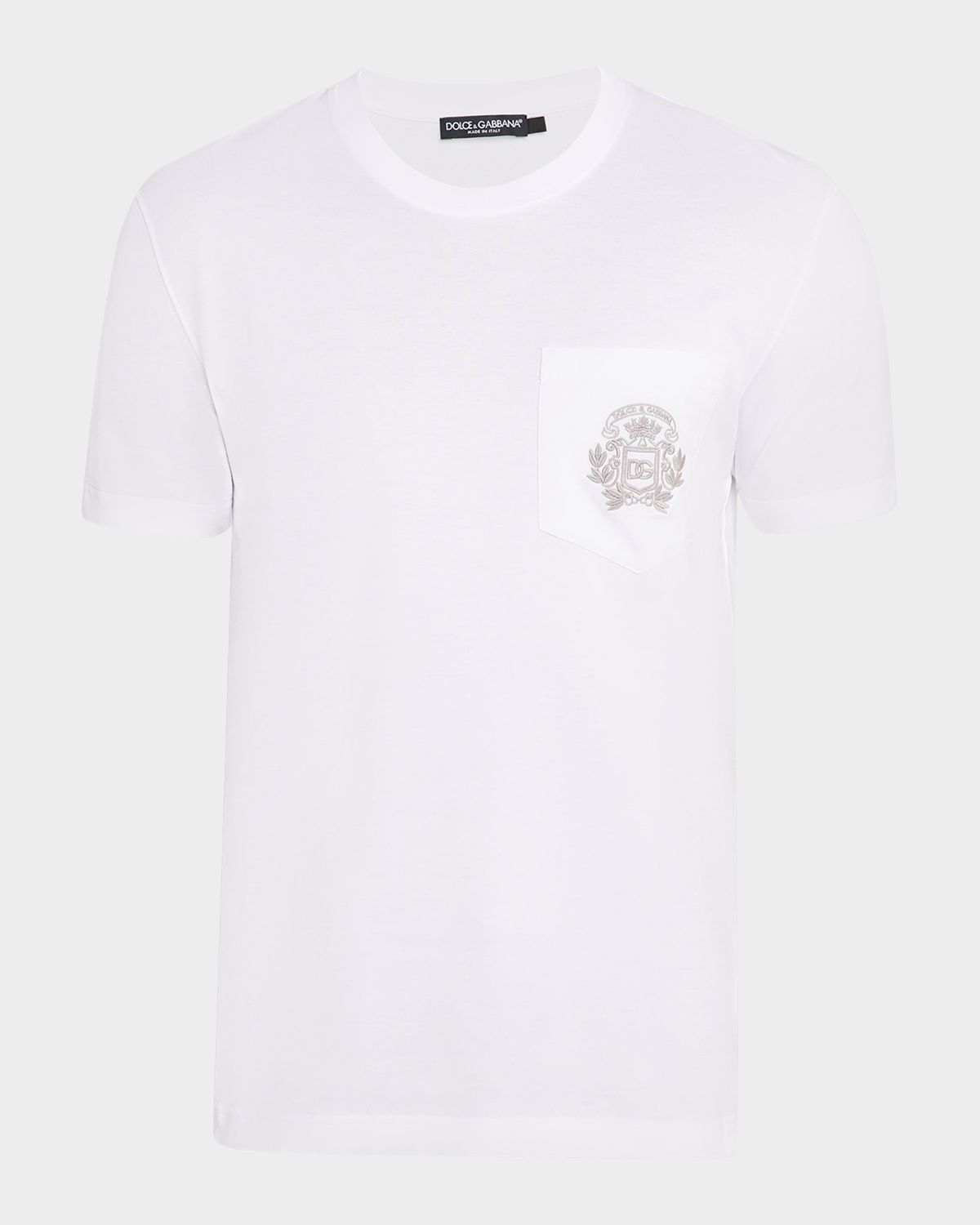Dolce & Gabbana Men 's Cotton Logo Pocket T-Shirt