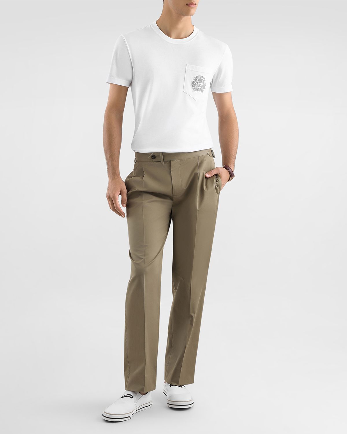 Dolce & Gabbana Men 's Cotton Logo Pocket T-Shirt | Thumbnail 6 Dolce & Gabbana Men 's Cotton Logo Pocket T-Shirt | Thumbnail 6