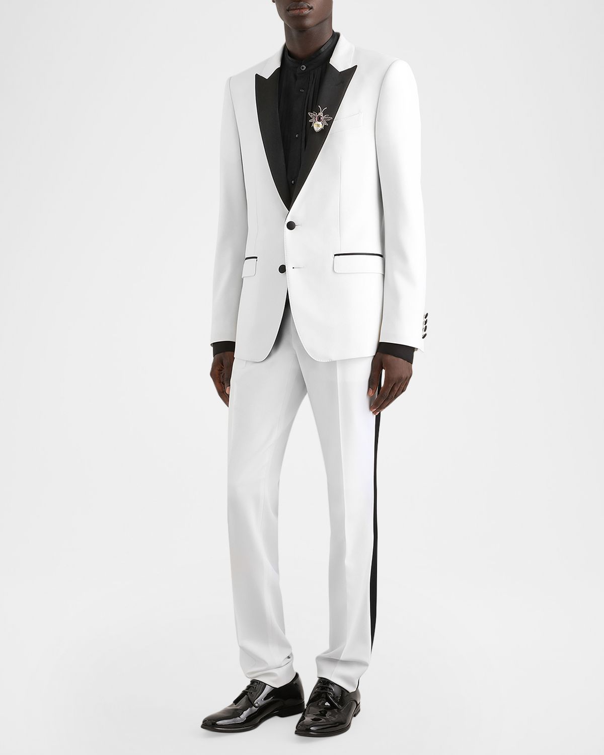 Dolce & Gabbana Virgin Wool-Blend Single-Breasted Blazer