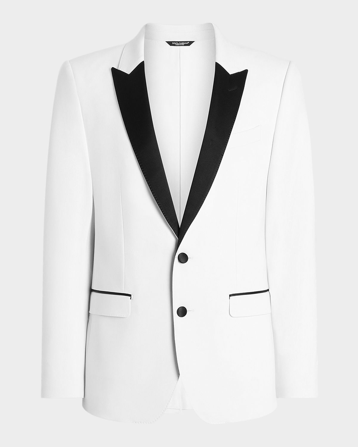 Dolce & Gabbana Virgin Wool-Blend Single-Breasted Blazer