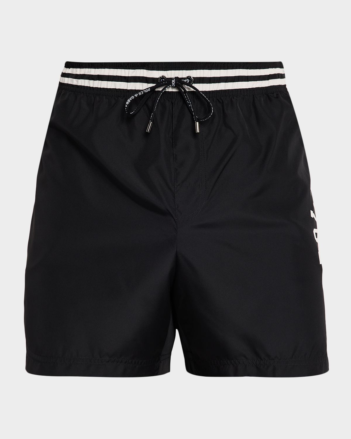 Dolce & Gabbana Men 's Logo Crest Swim Trunks