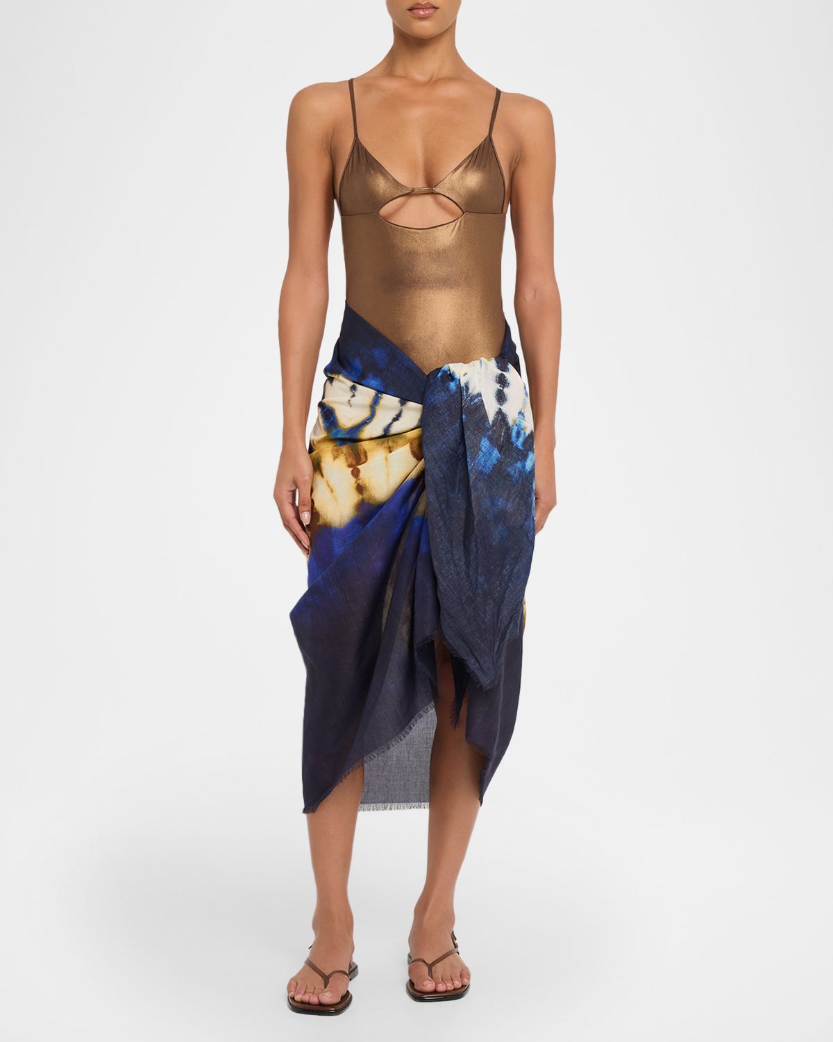 ALEMAIS Martine Cotton Pareo Coverup