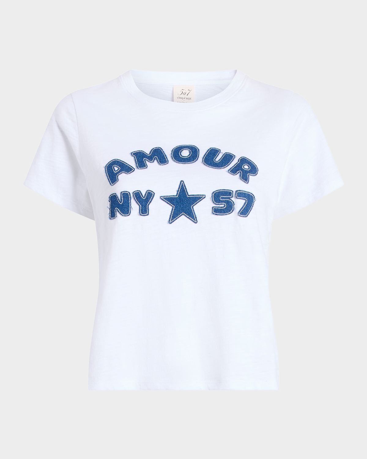 Cinq a Sept Amour 57 Shrunken Crewneck Tee