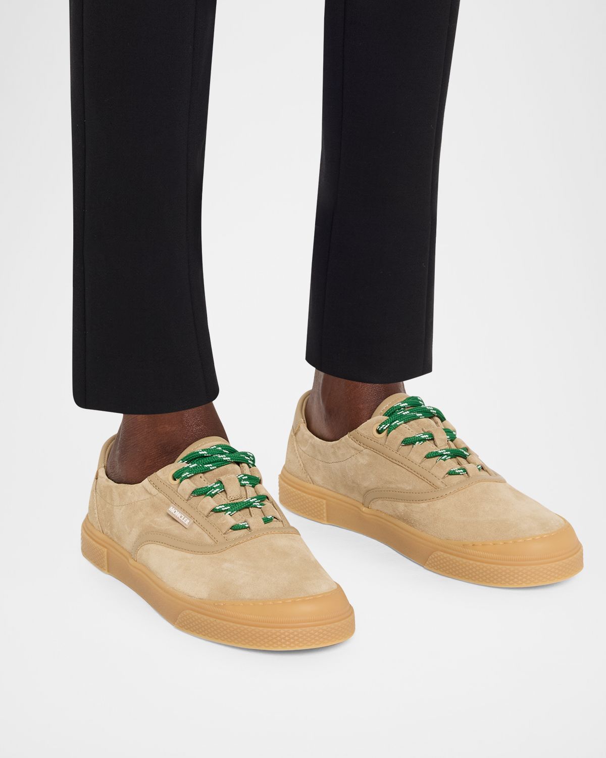 Moncler Vera Leisure Suede Low-Top Sneakers - Women's Shoes