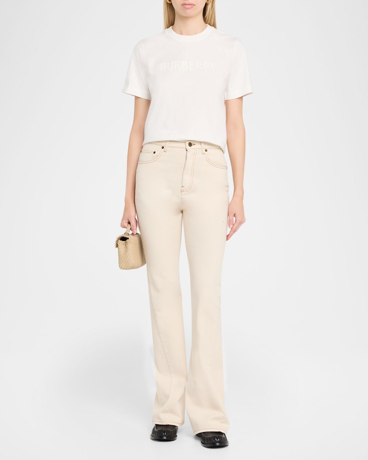 Burberry Frankie Logo Embroidered Short-Sleeve T-Shirt