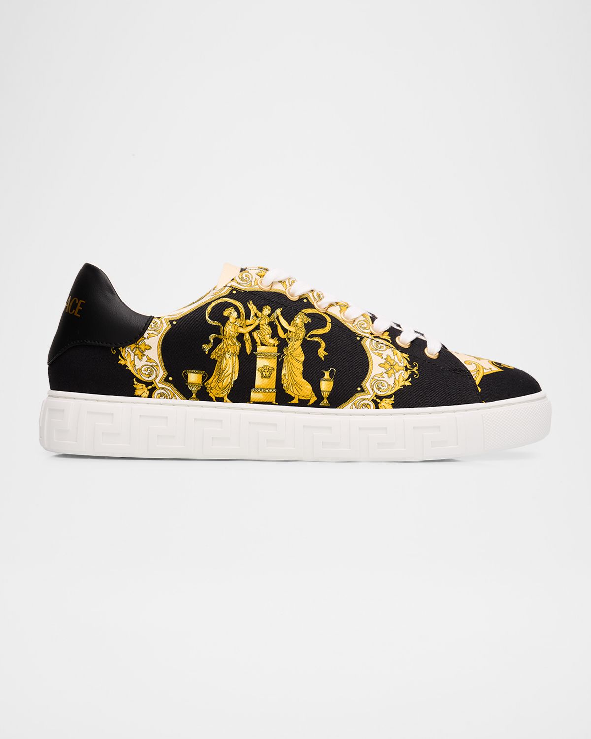 Versace Men 's Mythic Barocco Printed Low-Top Trainers