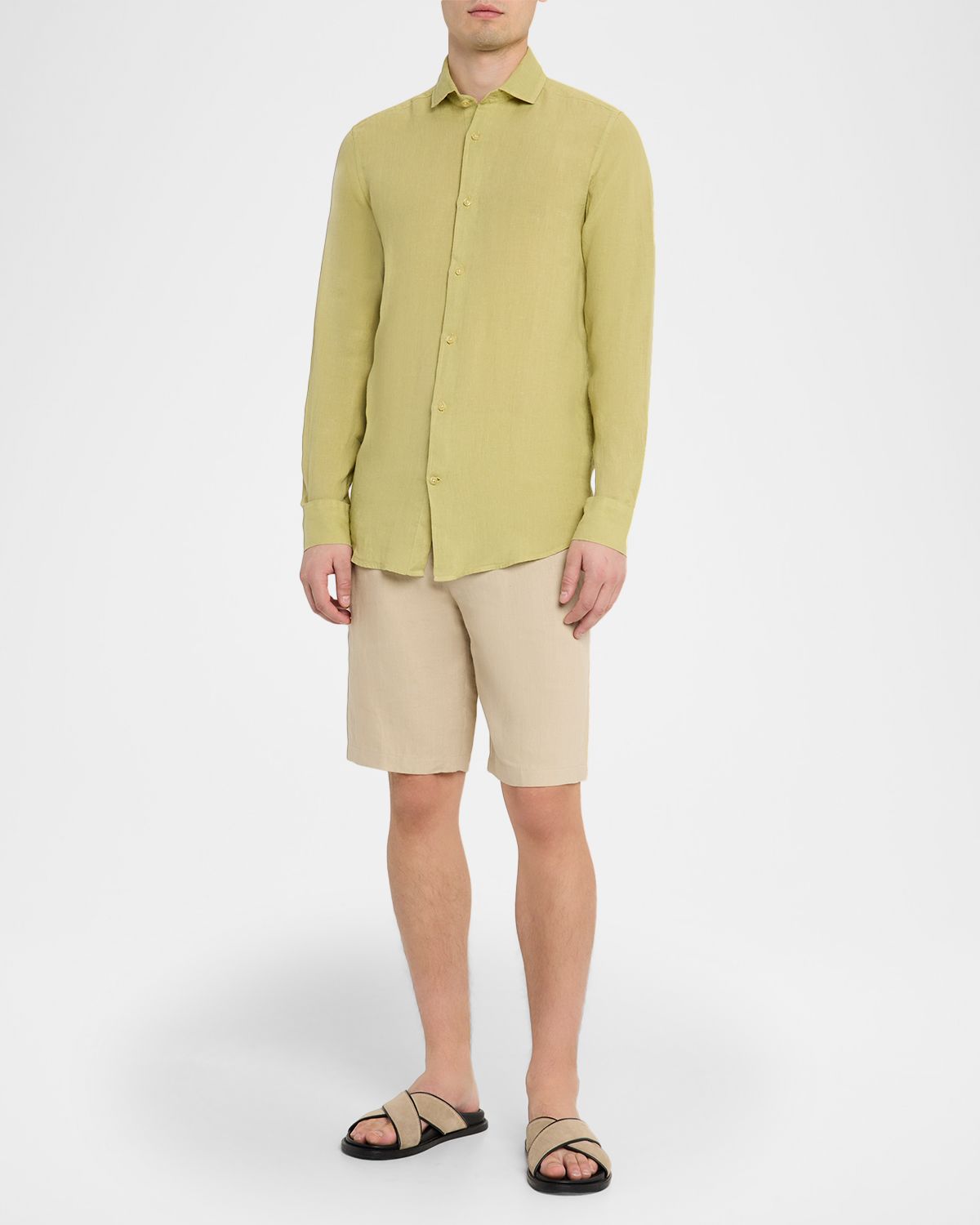 Frescobol Carioca Men 's Antonio Linen Casual Button-Down hirt | Thumbnail 5