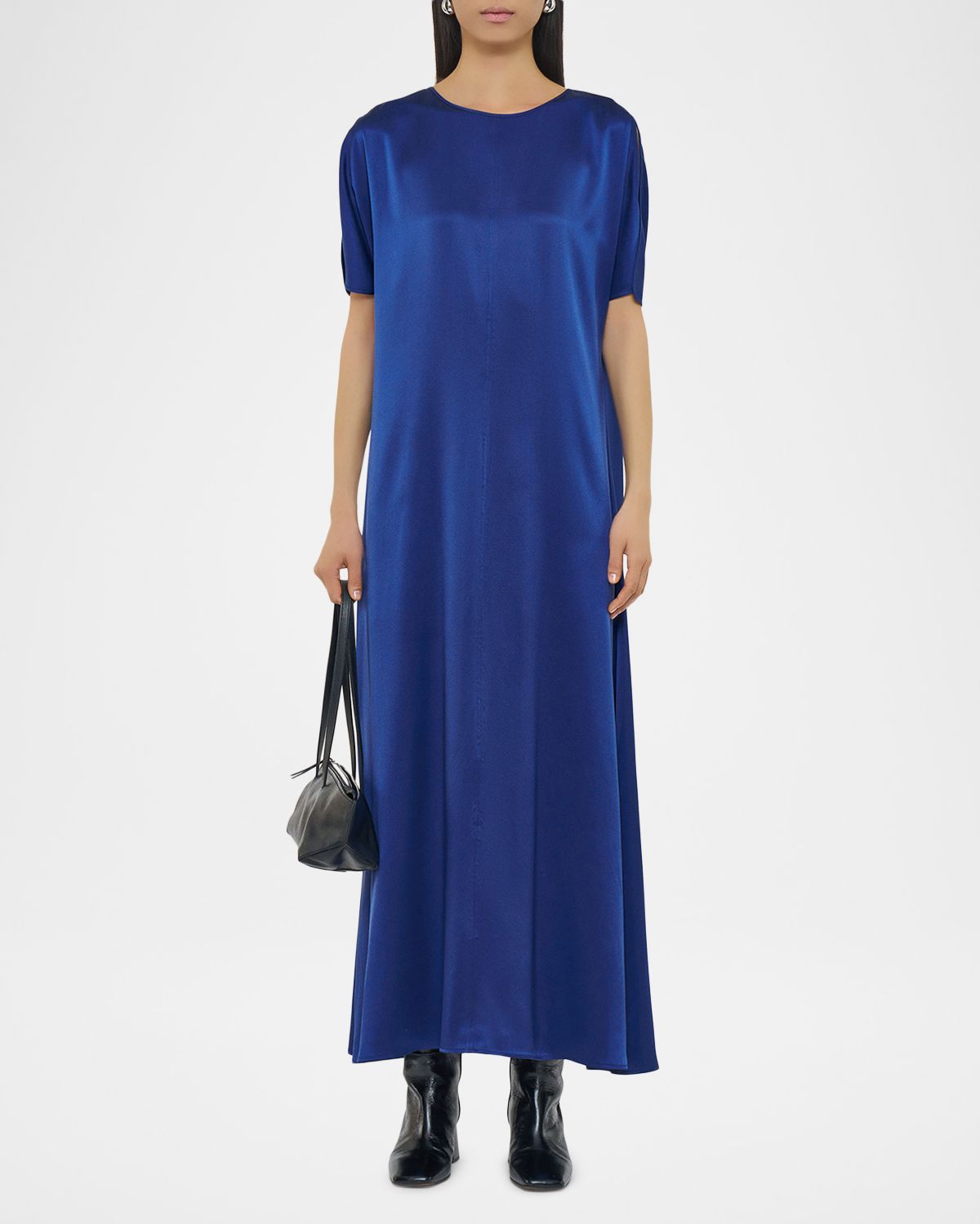 Joseph Split-Sleeve Silk Maxi Dress | Thumbnail 3 Joseph Split-Sleeve Silk Maxi Dress | Thumbnail 3