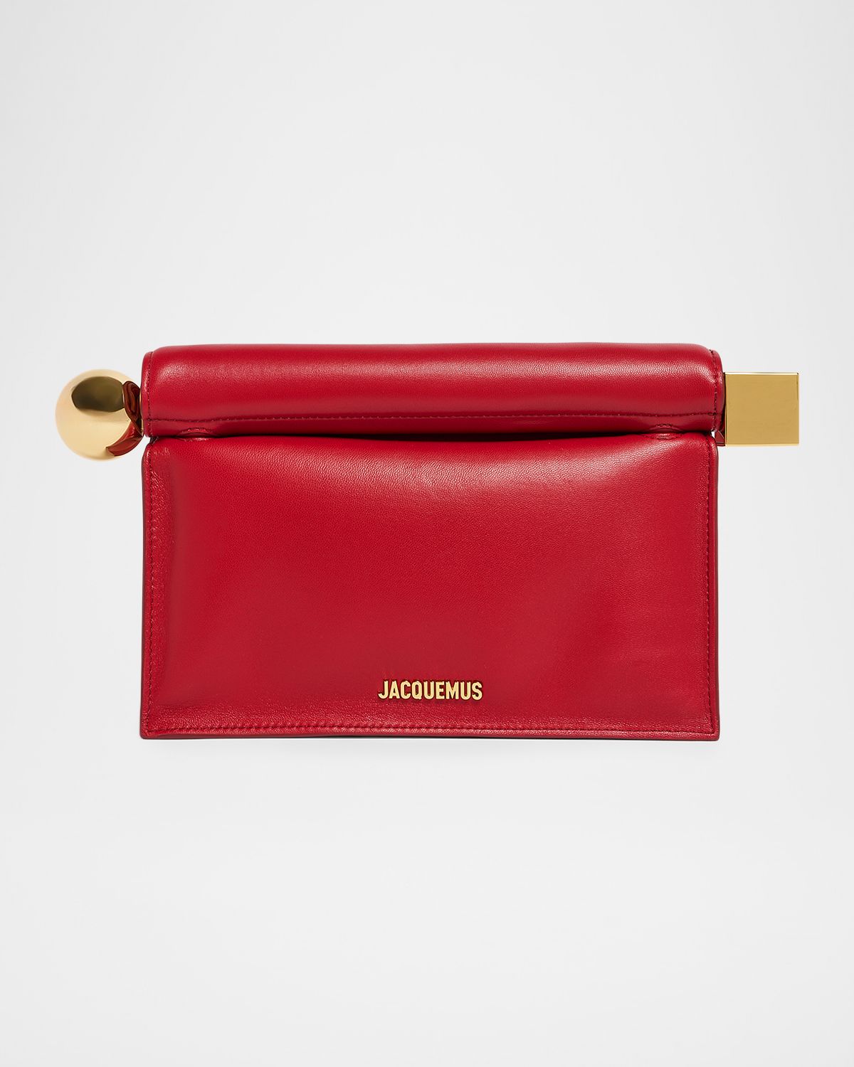 Jacquemus Rond Carre Leather Clutch