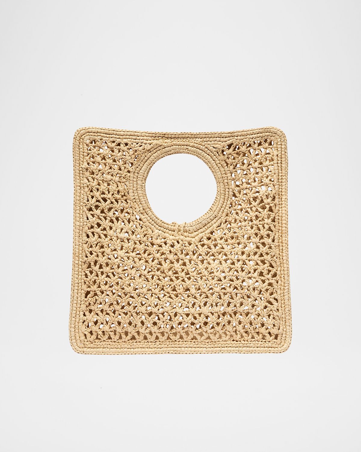 Jacquemus Le Petit Carre Raffia Top-Handle Bag