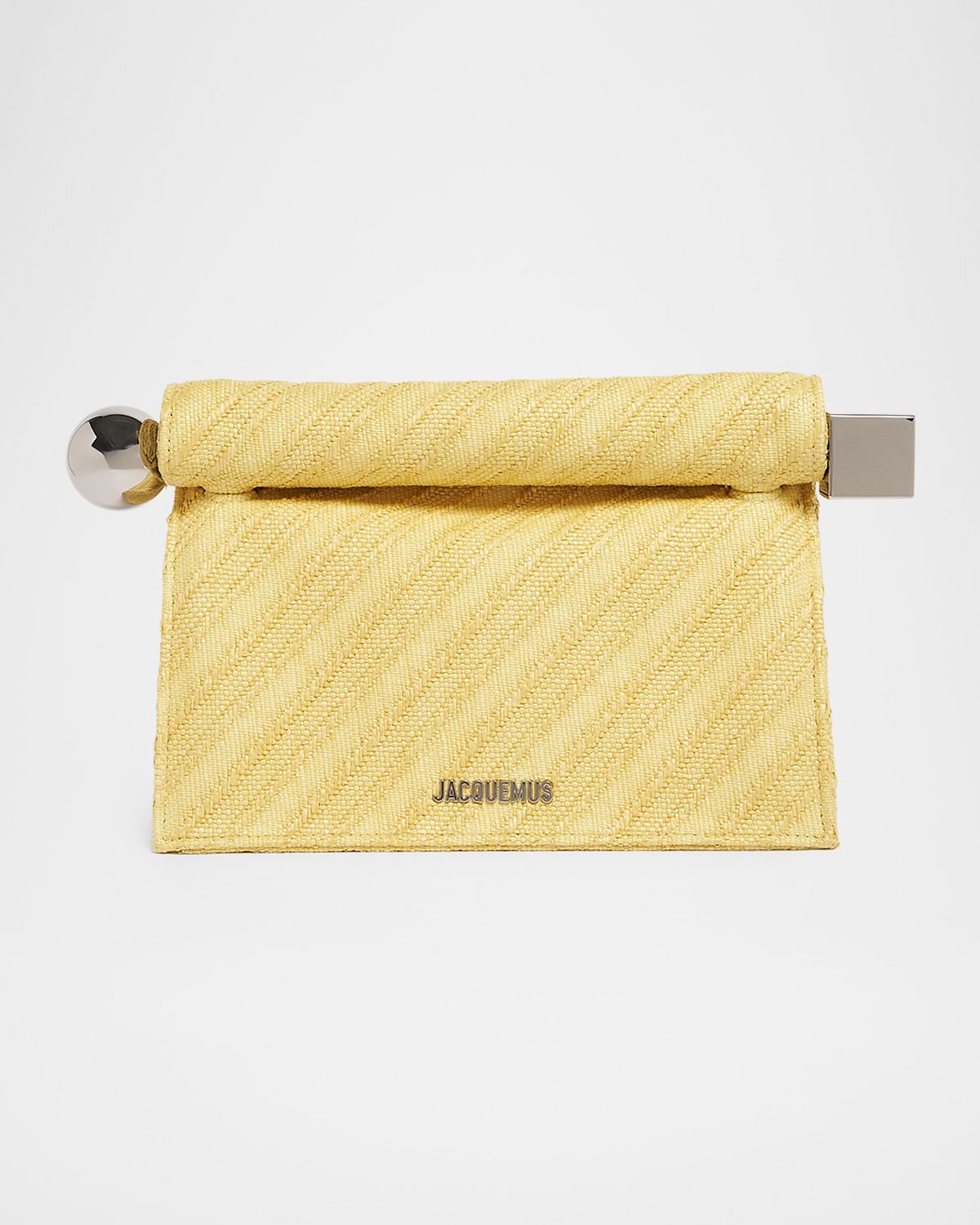Jacquemus La Pochette Rond Carre Rolled Clutch Bag