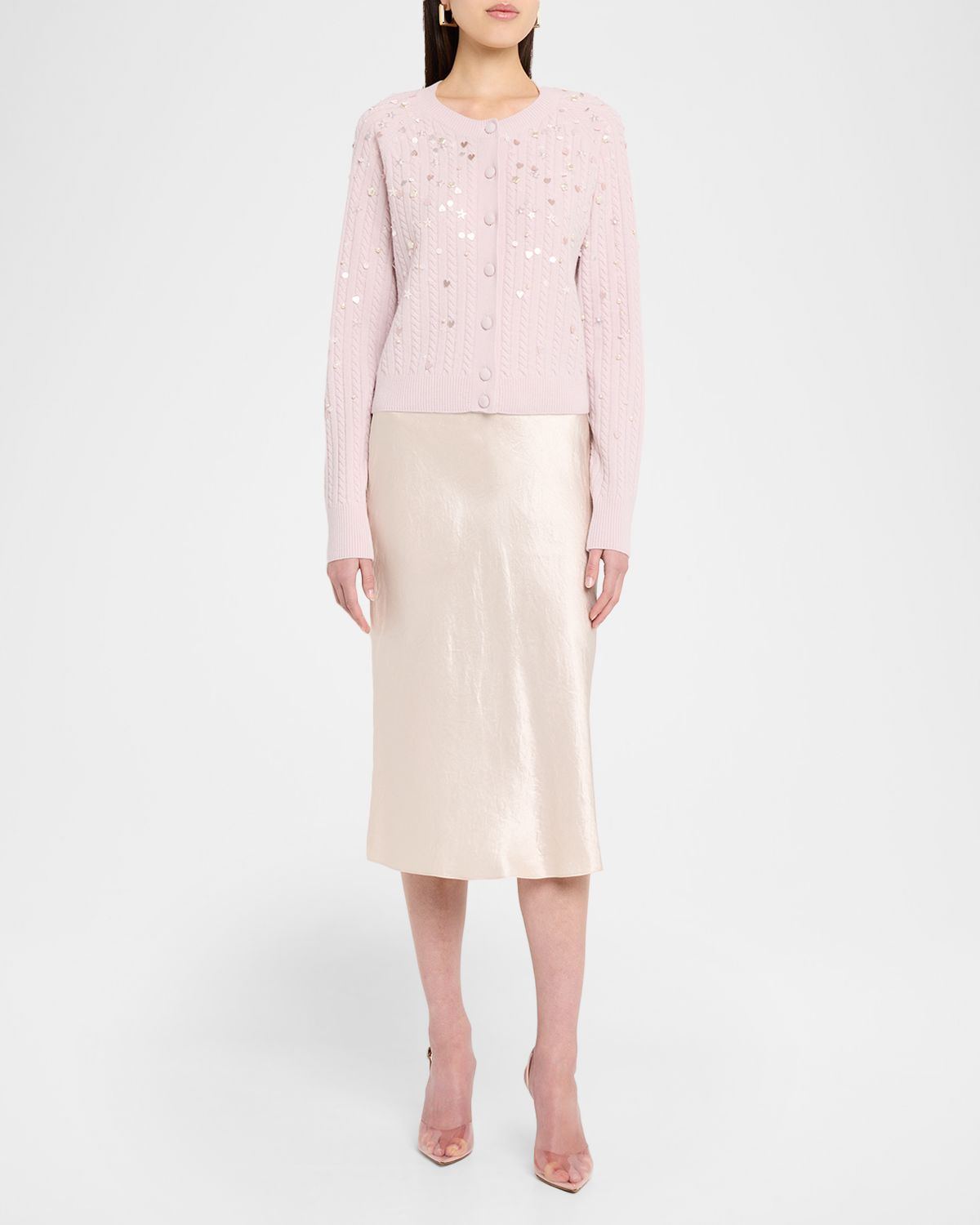 BERNADETTE Gilbert Embellished Crewneck Cardigan | Thumbnail 5