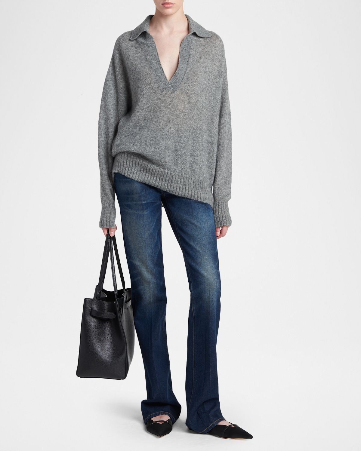 TOM FORD Seamless Ultrasoft Wool Polo Sweater - Women's Clothing