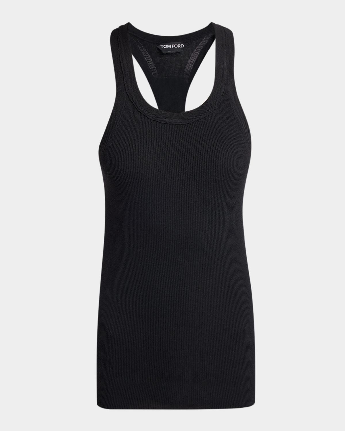 TOM FORD Fine Merino Rib Racerback Tank Top