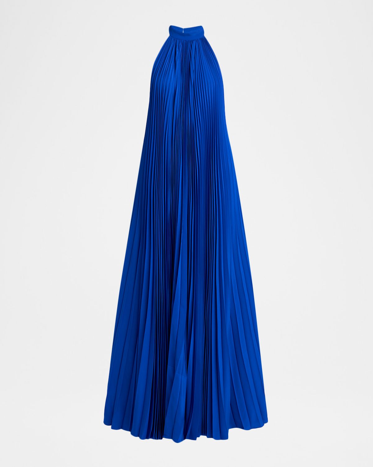 TOM FORD Pleated Silk Crepe De Chine Backless Halter Gown
