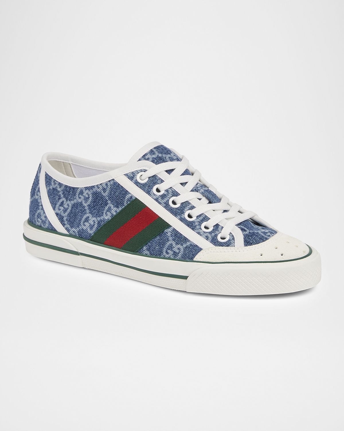 Gucci Tennis 1977 GG Denim Low-Top Sneakers