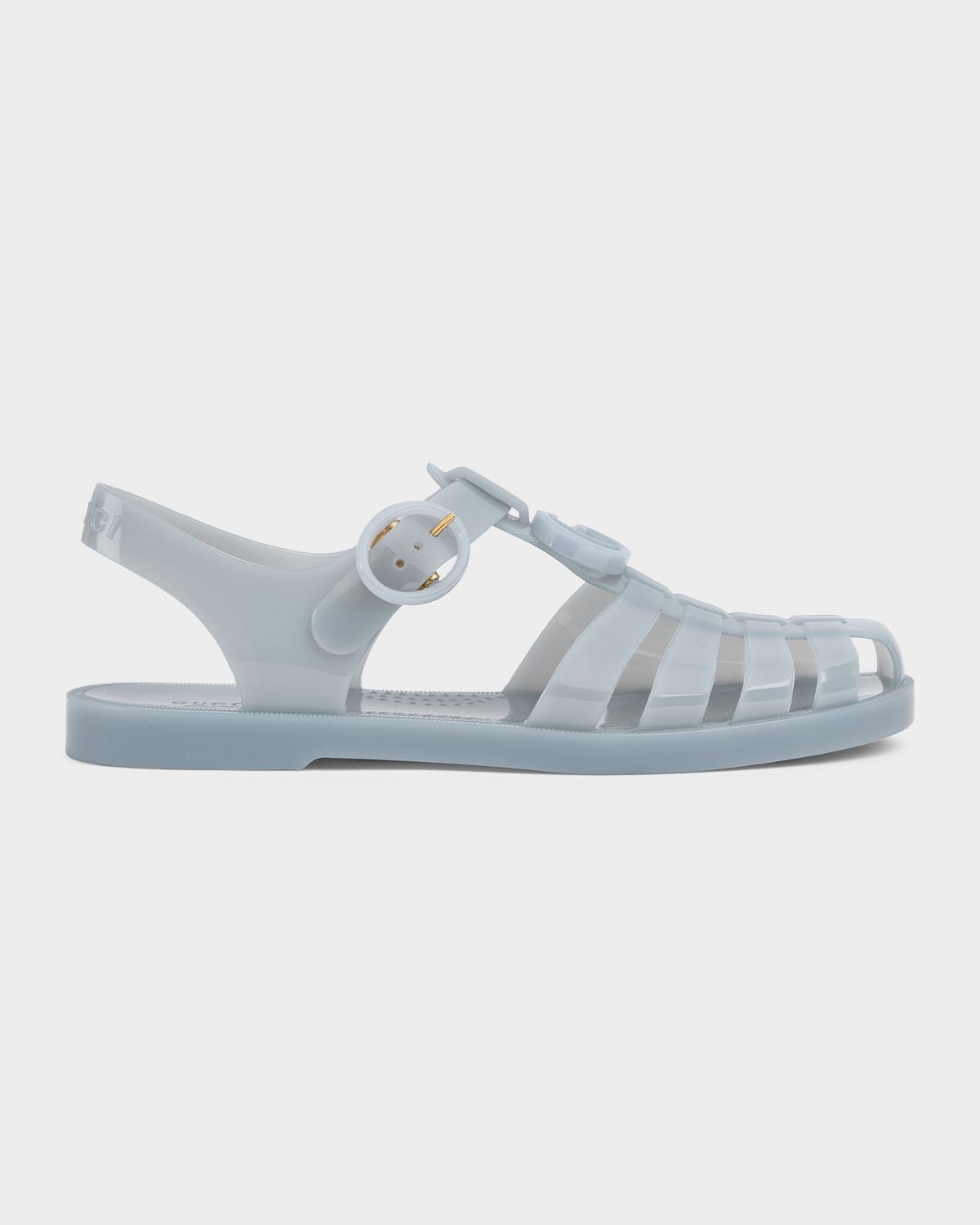 Gucci GG Glossy Jelly Fisherman Sandals