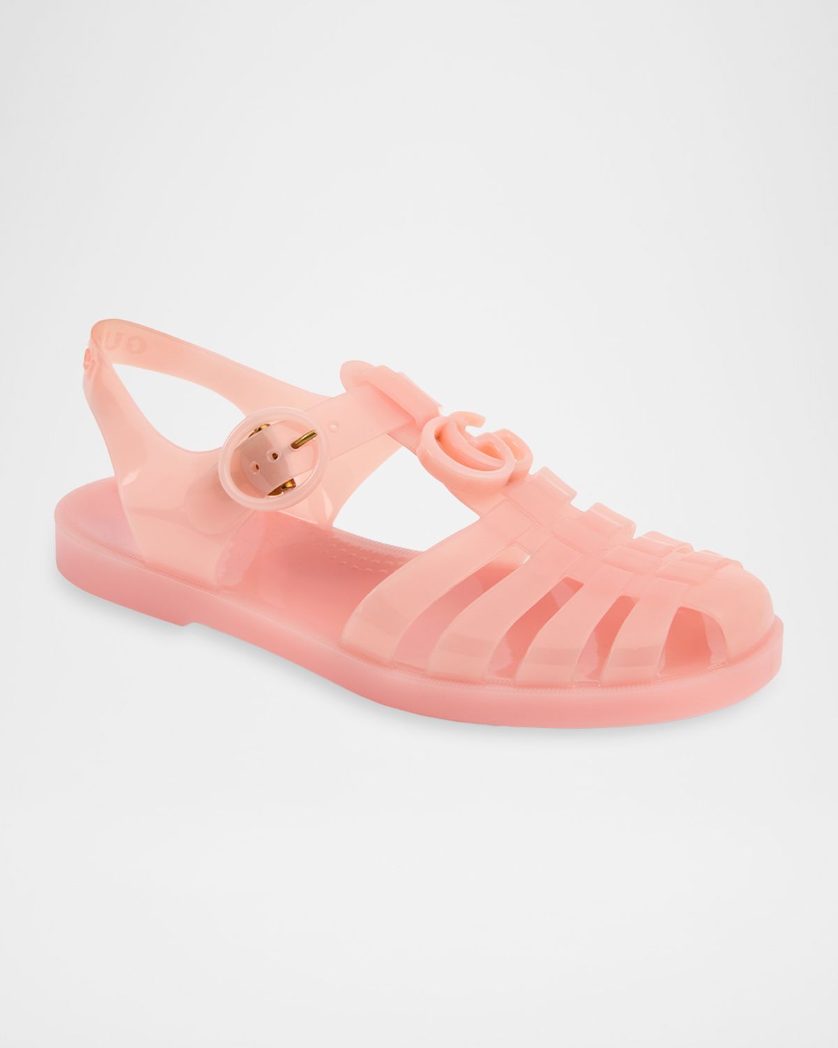Gucci GG Glossy Jelly Fisherman Sandals