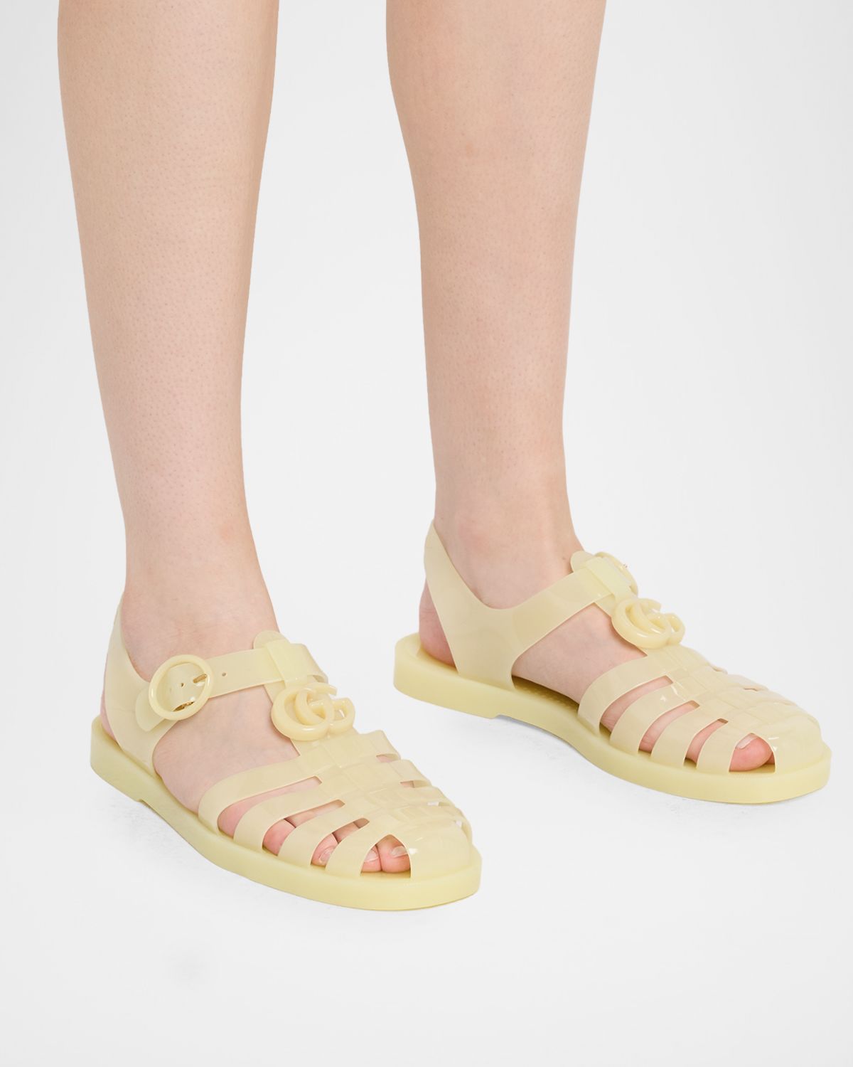 Gucci GG Glossy Jelly Fisherman Sandals | Thumbnail 6