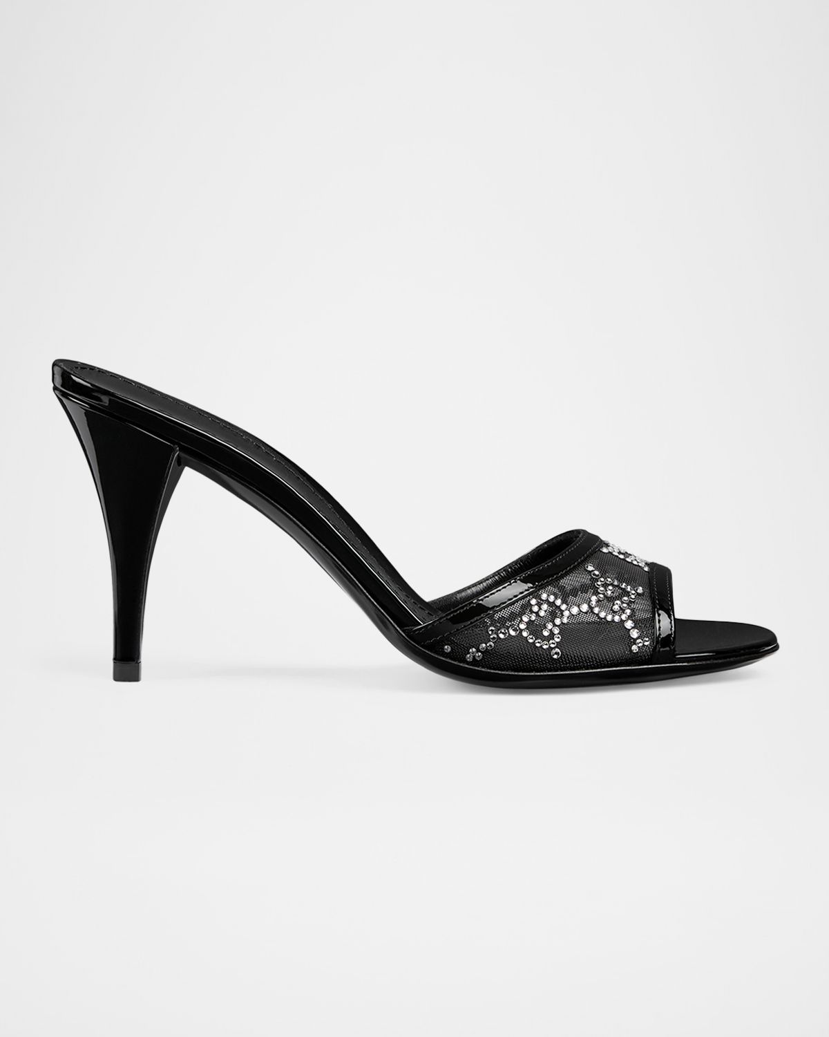 Gucci Erin Jeweled Leather Stiletto Sandals | Thumbnail 6 Gucci Erin Jeweled Leather Stiletto Sandals | Thumbnail 6