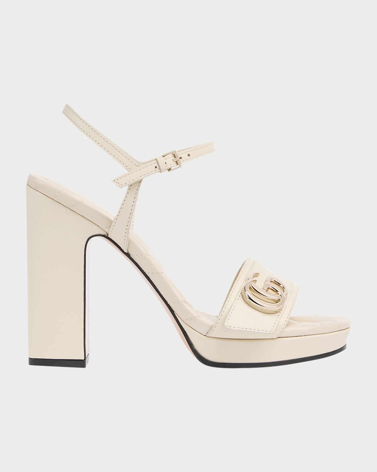 Gucci 95mm GG Marmont Leather Platform Sandals | Thumbnail 4 Gucci 95mm GG Marmont Leather Platform Sandals | Thumbnail 4