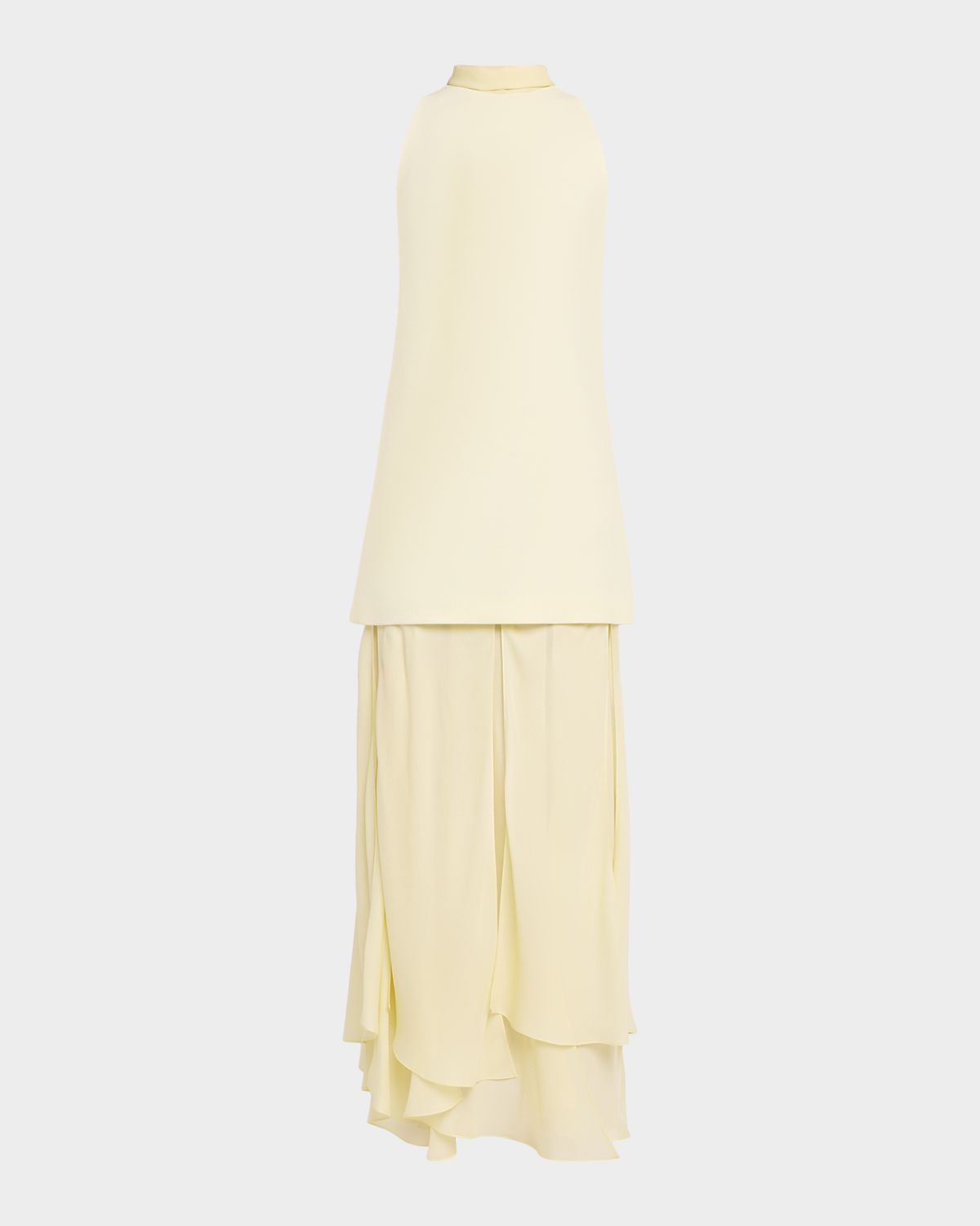 Brandon Maxwell Leonie Ruffled Dress