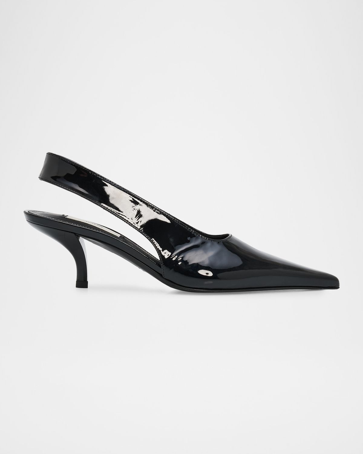 Toteme Classic Patent Leather Slingback Pumps