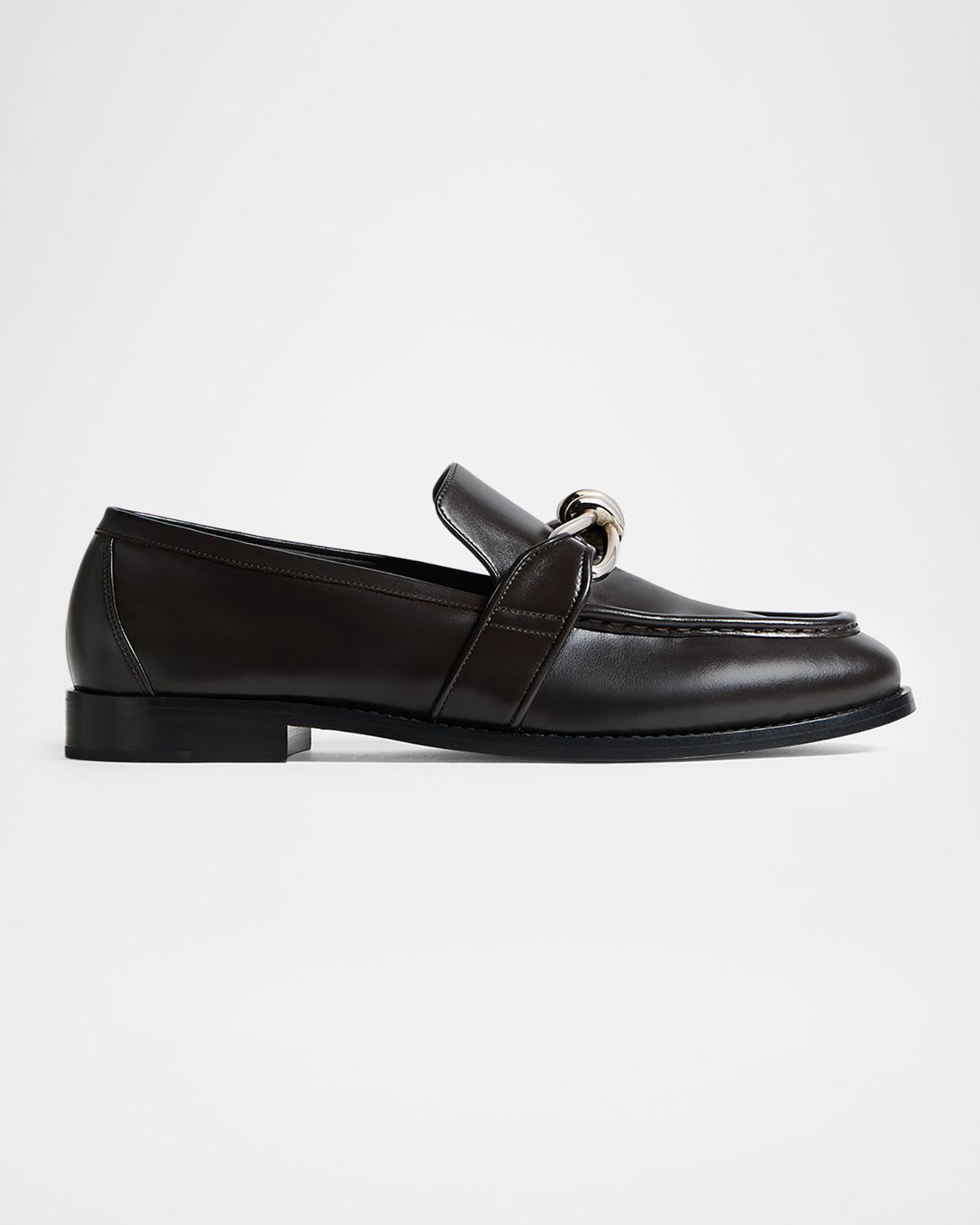 Bottega Veneta Men 's Astaire Metallic Knot Napa Loafers | Thumbnail 8 Bottega Veneta Men 's Astaire Metallic Knot Napa Loafers | Thumbnail 8