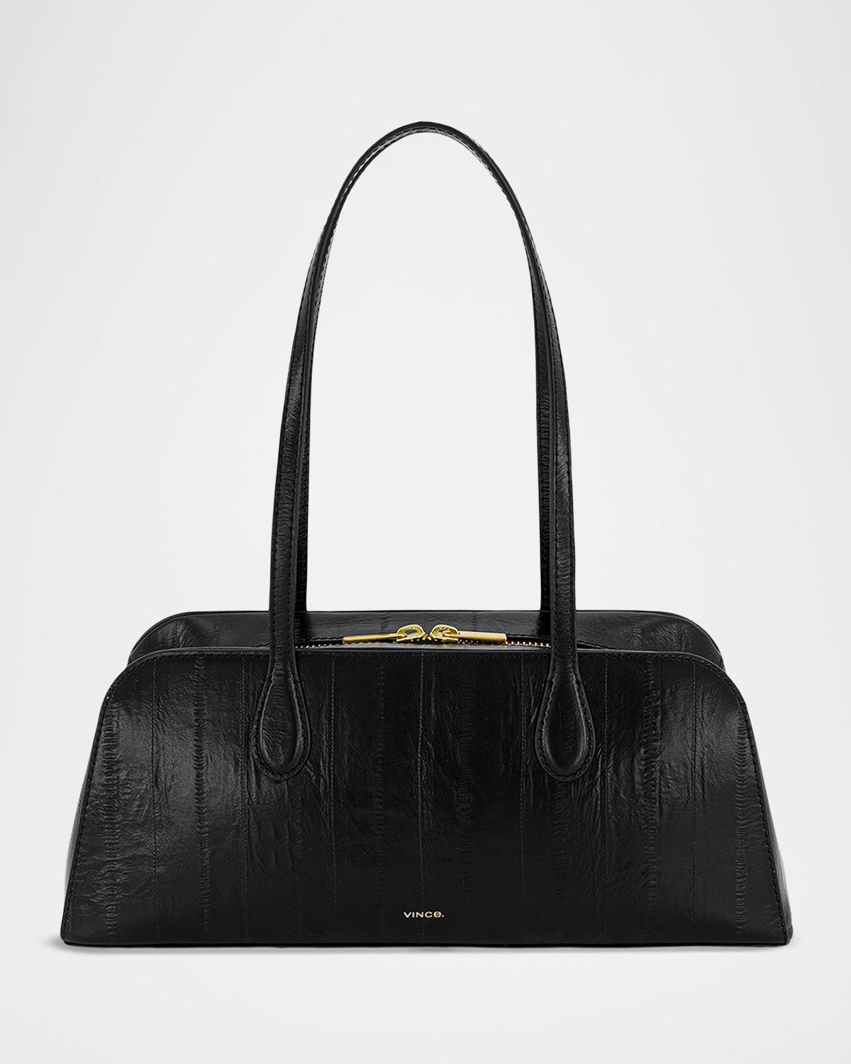 Vince Athene East-West Eel Leather Shoulder Bag
