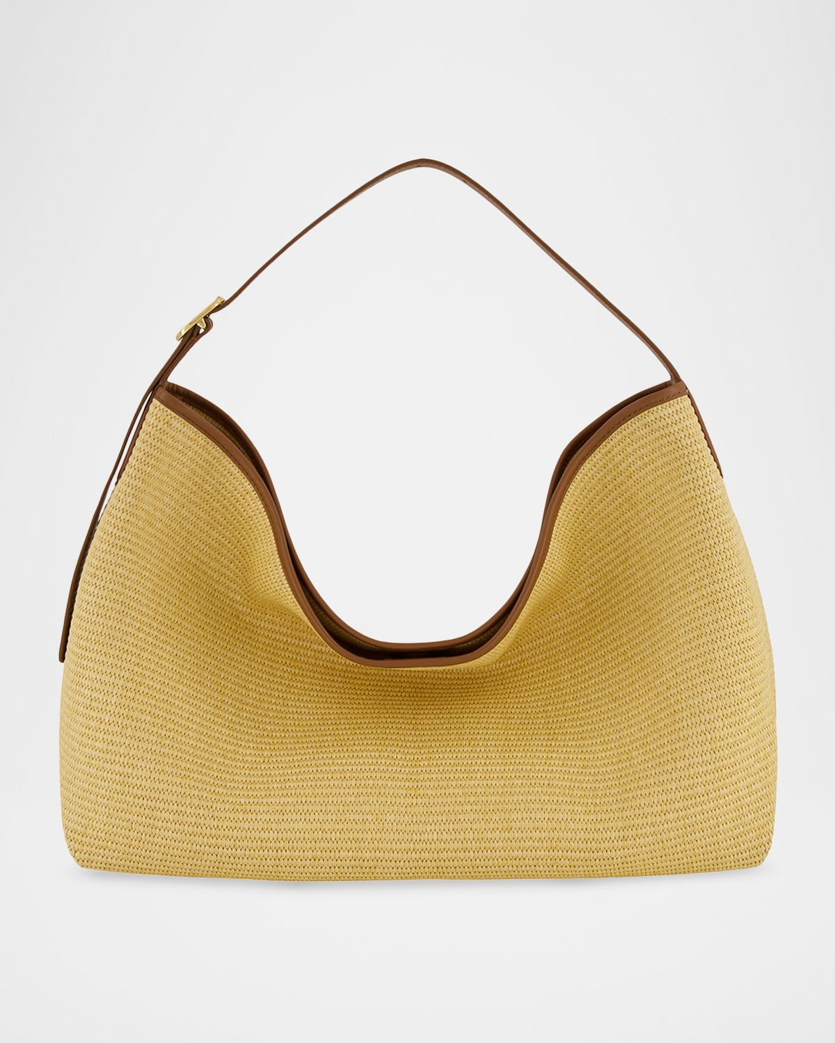 Vince Vivian Medium Slouchy Raffia Shoulder Bag