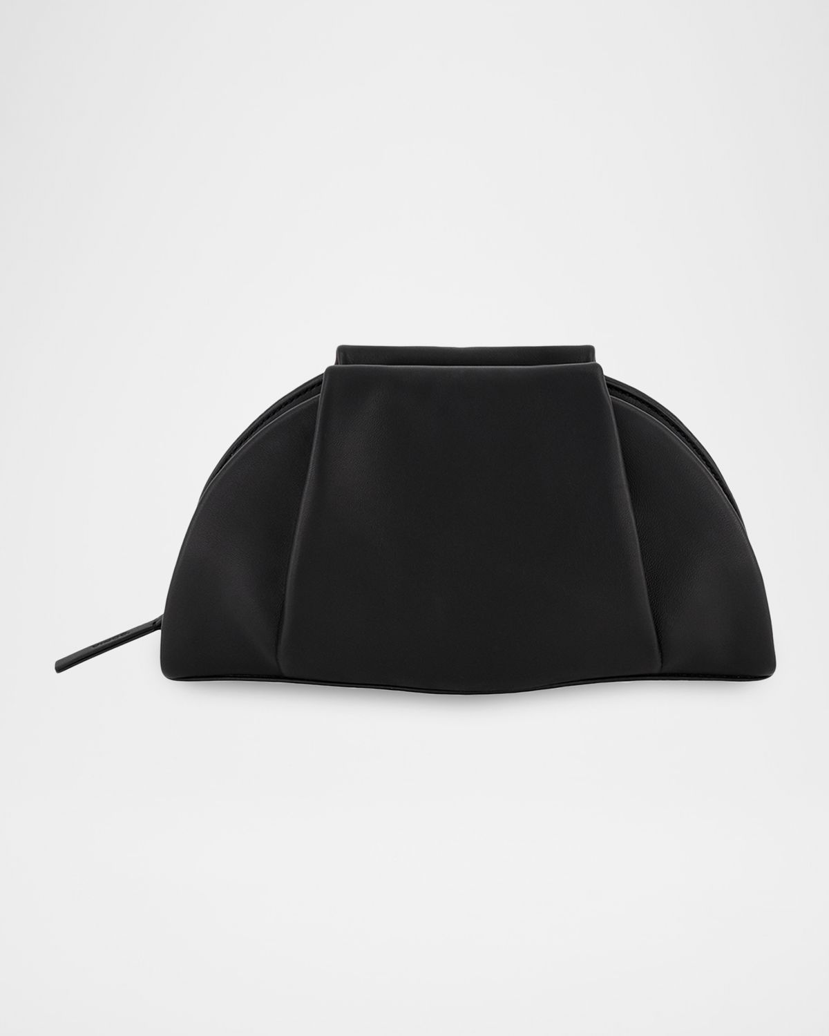 Vince Ava Pleated Leather Clutch Bag