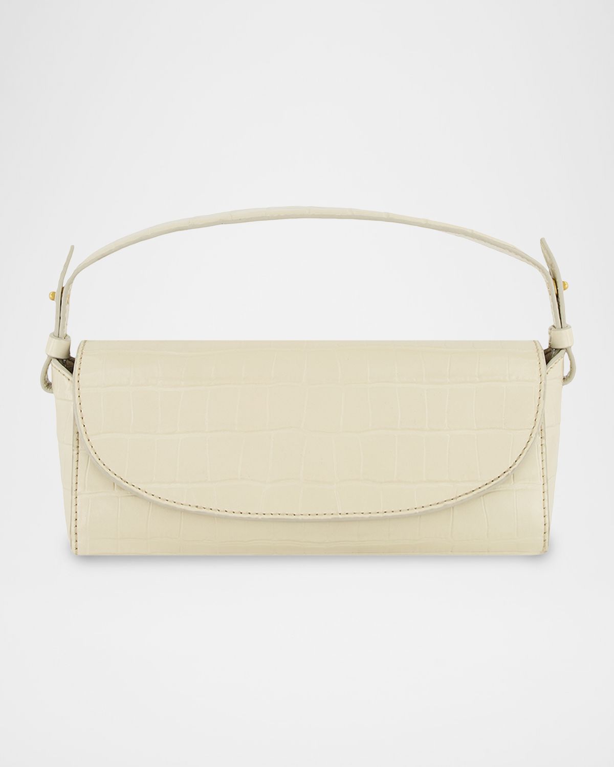 Vince Sabrina Croc-Embossed Leather Top-Handle Bag