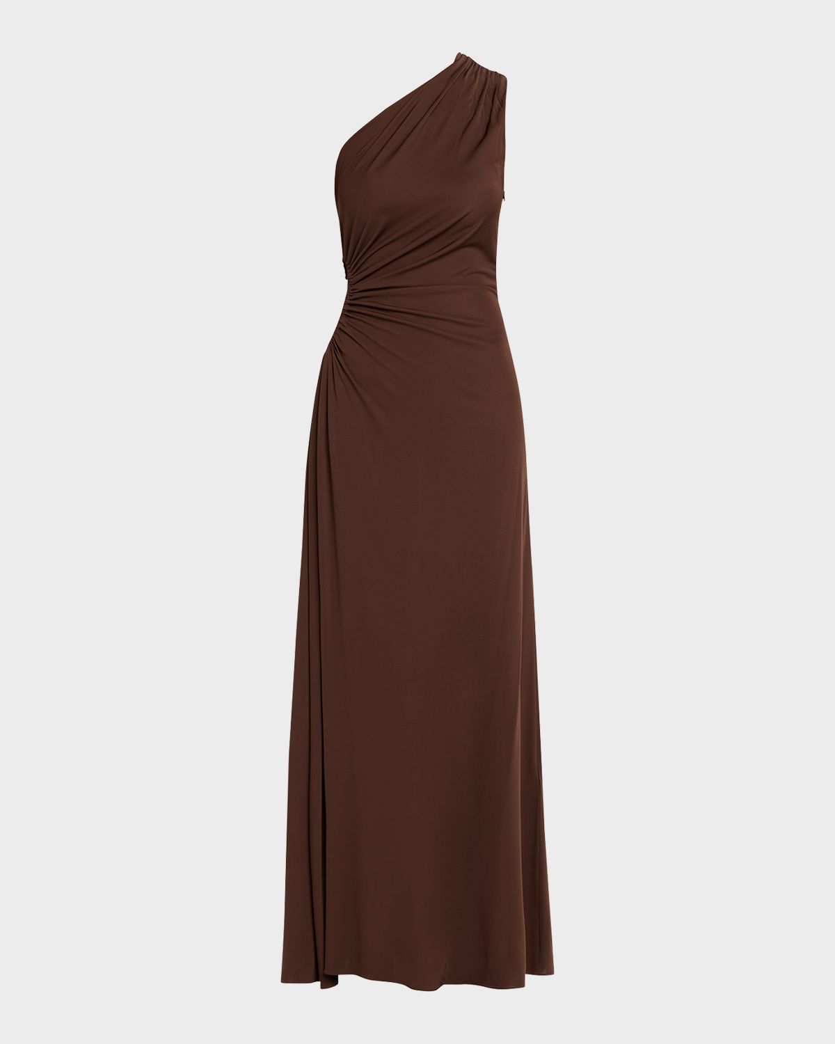 Bottega Veneta Crepe Viscose Jersey One-Shoulder Dress