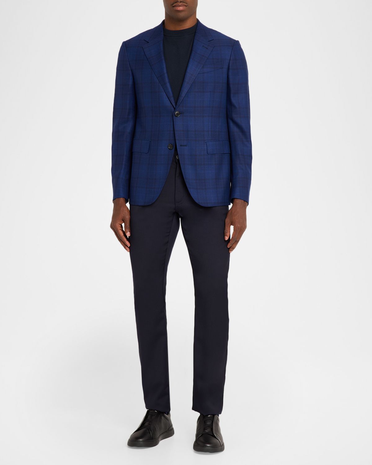 ZEGNA Men 's 15milmil15 Wool Plaid Single-Breasted Sport Coat