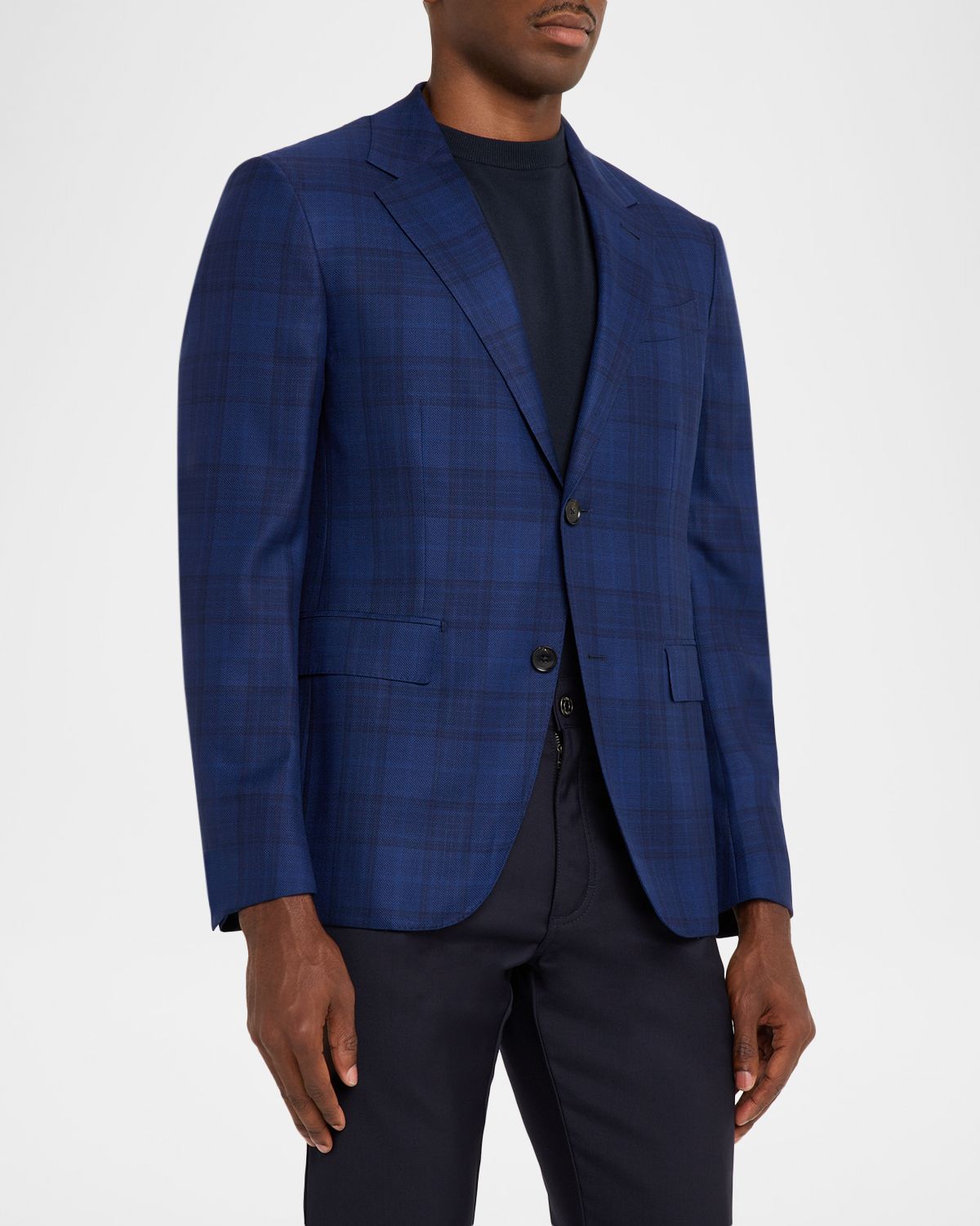 ZEGNA Men 's 15milmil15 Wool Plaid Single-Breasted Sport Coat | Thumbnail 4 ZEGNA Men 's 15milmil15 Wool Plaid Single-Breasted Sport Coat | Thumbnail 4