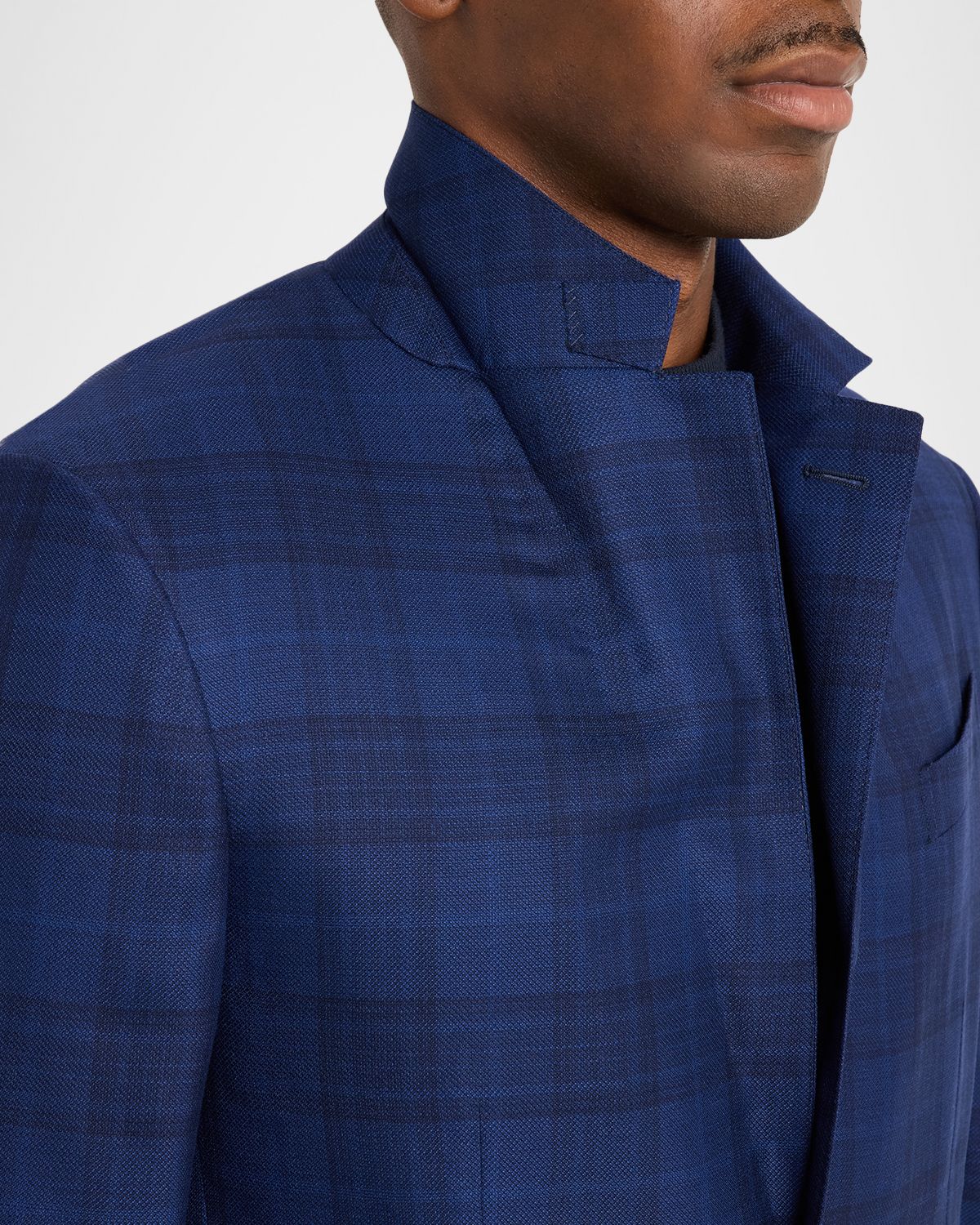 ZEGNA Men 's 15milmil15 Wool Plaid Single-Breasted Sport Coat | Thumbnail 7 ZEGNA Men 's 15milmil15 Wool Plaid Single-Breasted Sport Coat | Thumbnail 7