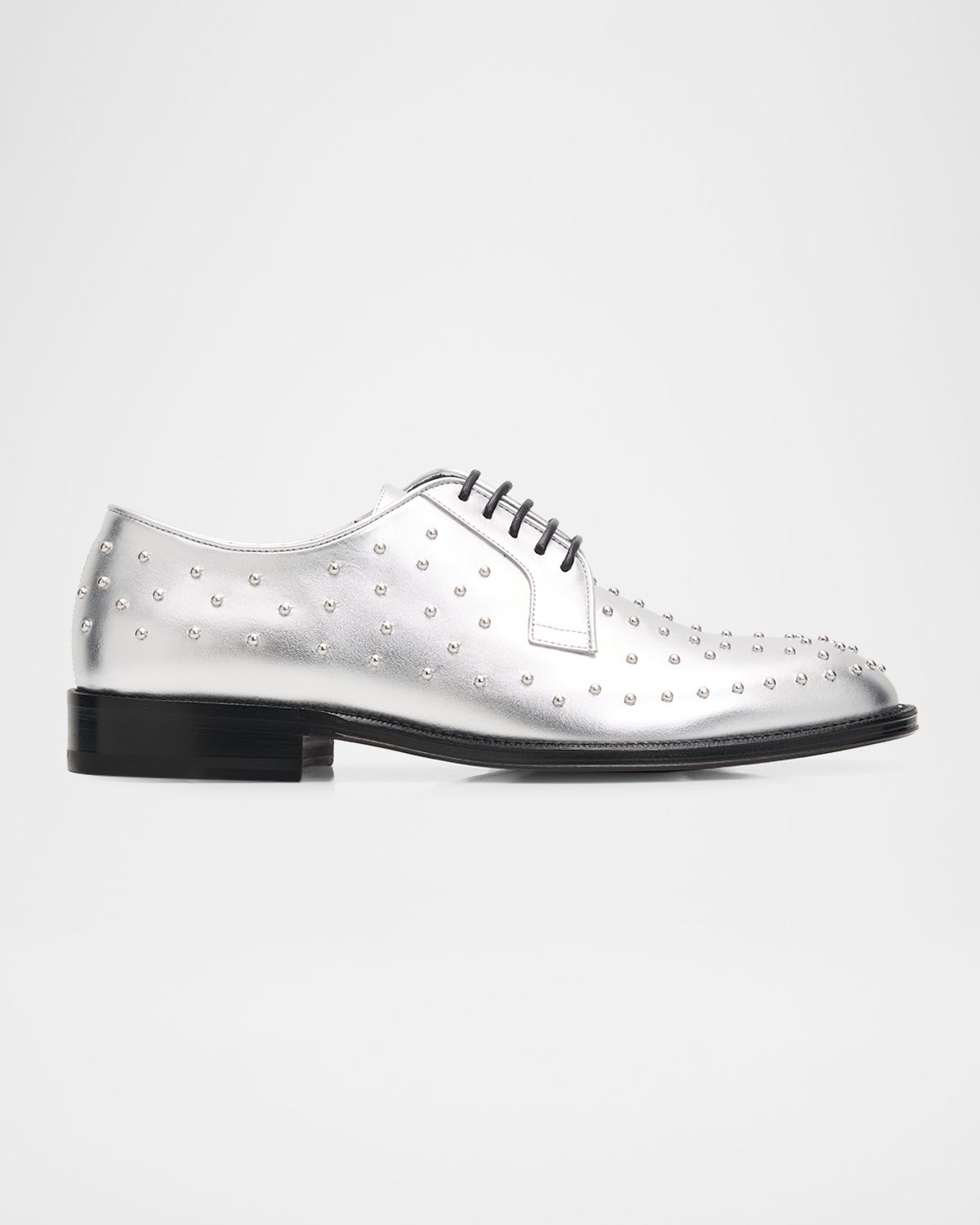 Giuseppe Zanotti Men 's GZ-Tag Studded Leather Derby Shoes