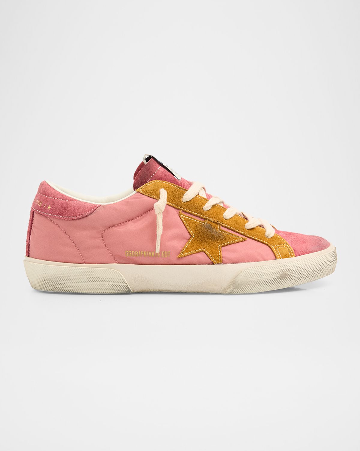 Golden Goose Super-Star Nylon and Suede Low-Top Sneakers