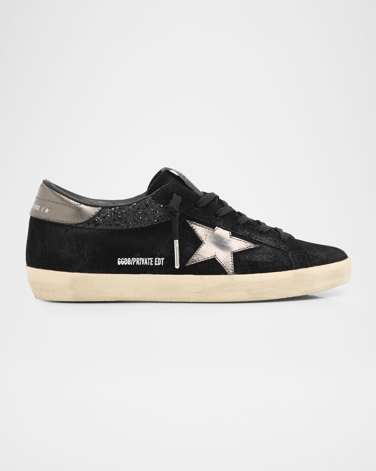 Golden Goose Super-Star Suede Glitter Low-Top Sneakers | Thumbnail 7 Golden Goose Super-Star Suede Glitter Low-Top Sneakers | Thumbnail 7