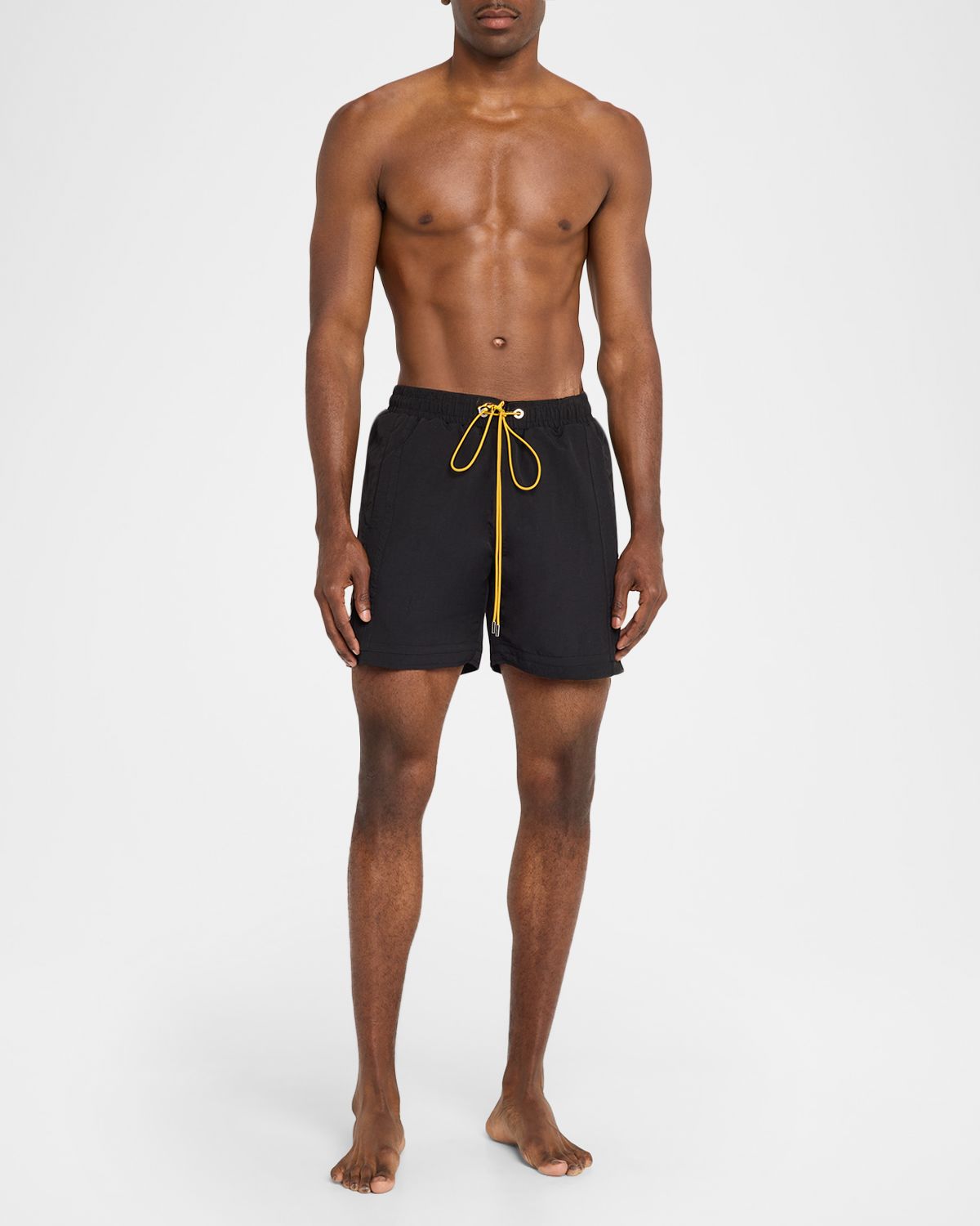 Rhude Logo Elasticized Drawstring Swim Shorts