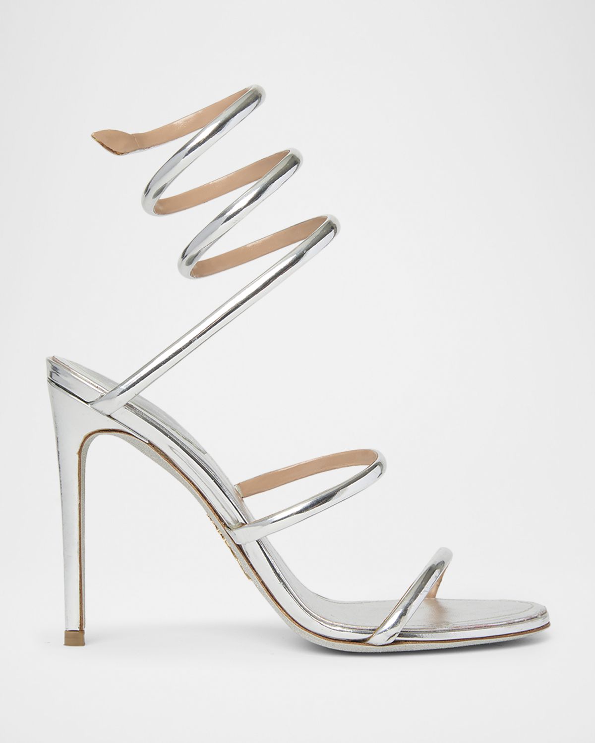 Rene Caovilla 105mm Cleo Metallic Leather Sandals | Thumbnail 5 Rene Caovilla 105mm Cleo Metallic Leather Sandals | Thumbnail 5