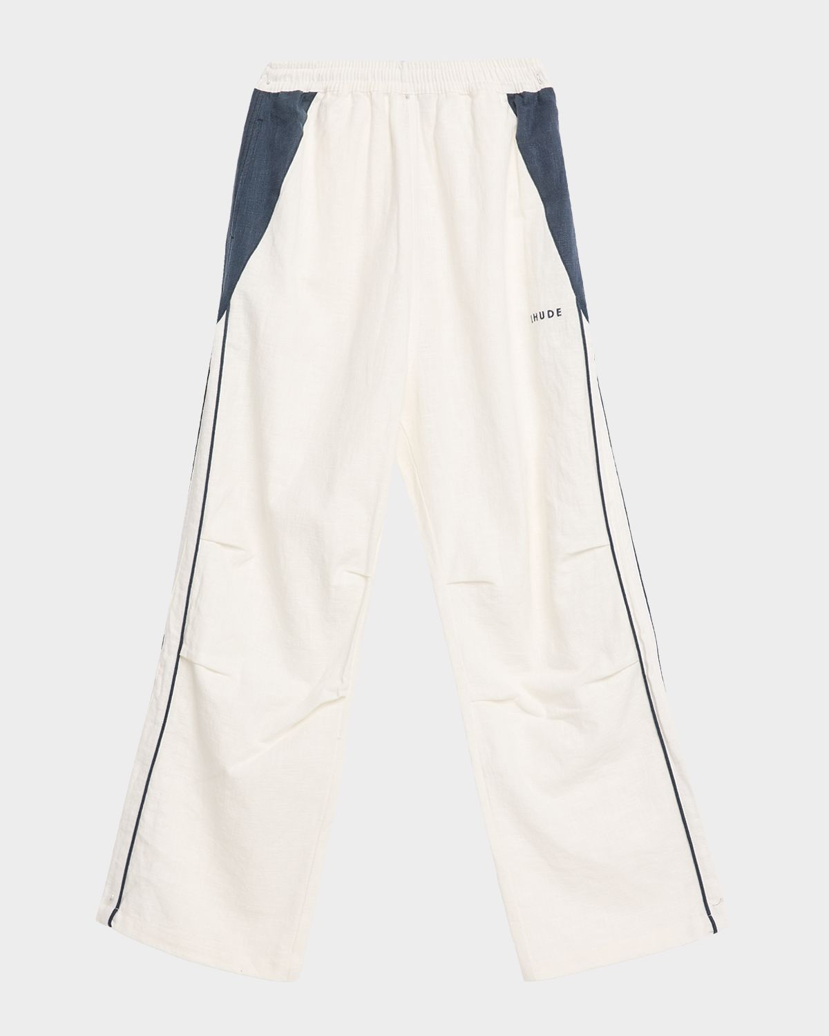 Rhude Men 's Ramona Contrast-Piping Linen Track Pants