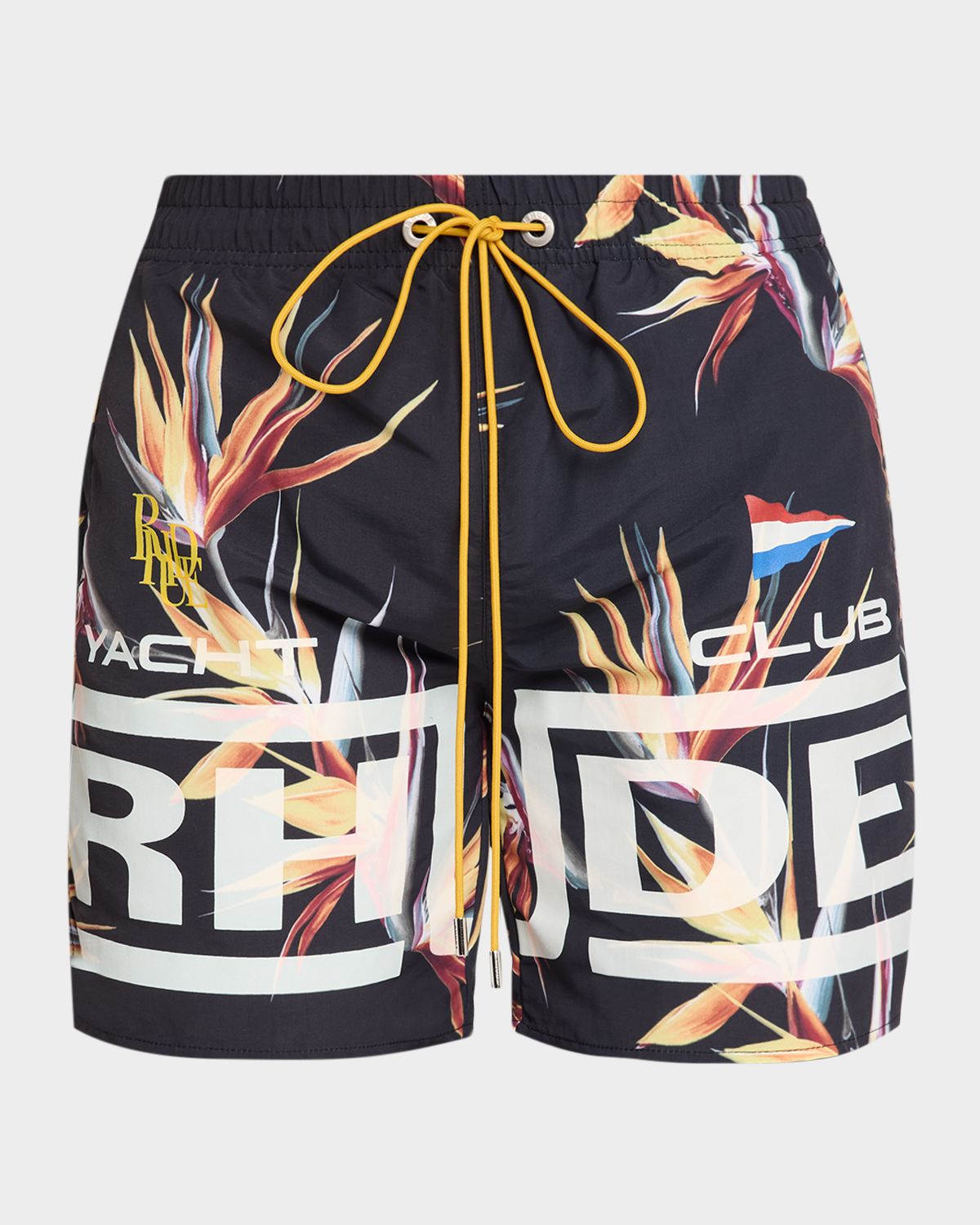 Rhude Men 's Regatta Club Hawaiian Swim Shorts