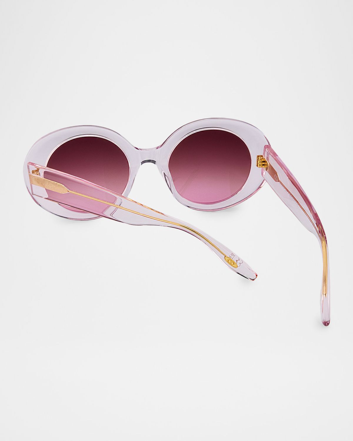 Barton Perreira Lamarr 50.5mm Round Acetate Sunglasses
