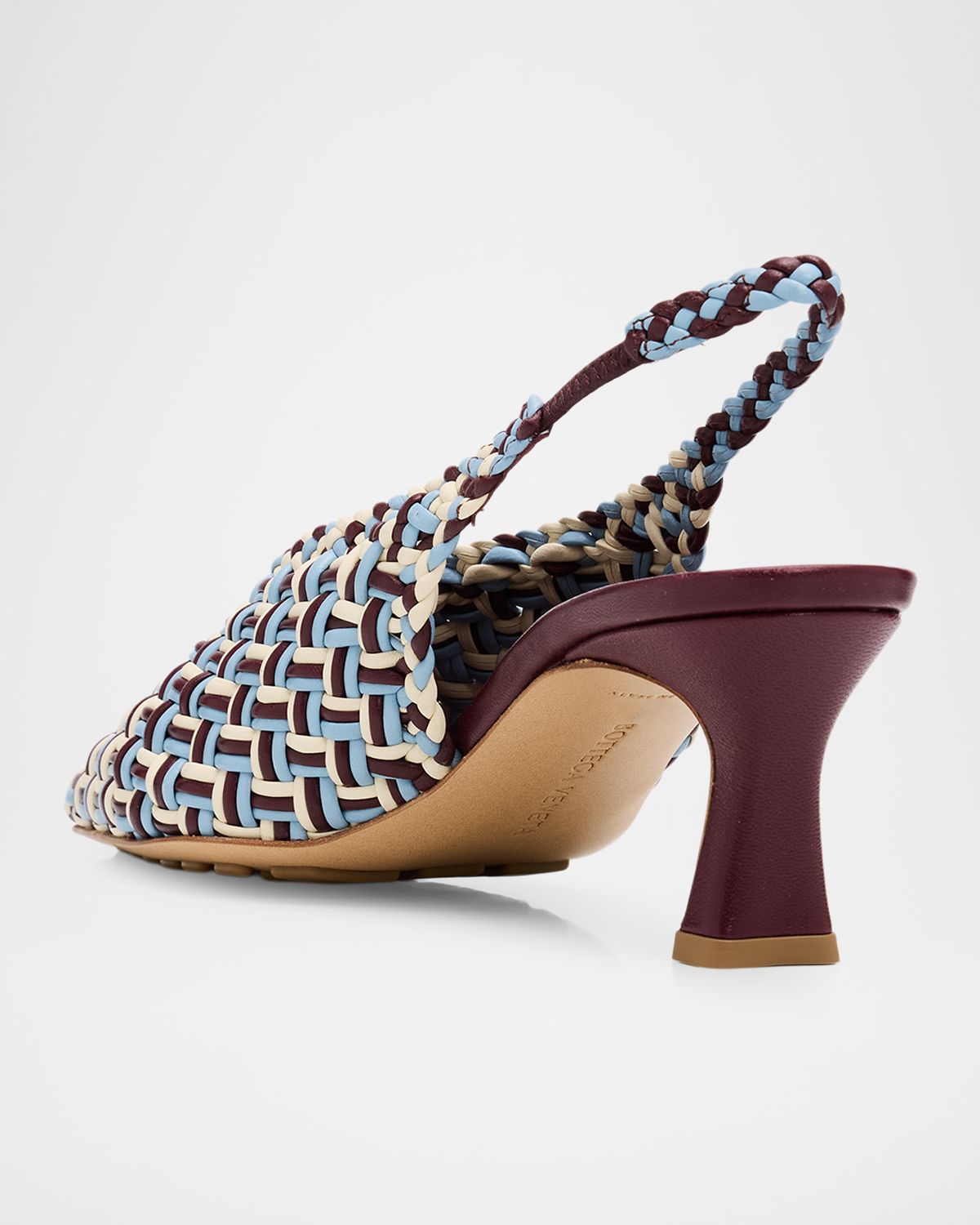 Bottega Veneta 60mm Sofia Intrecciato Leather Slingback Pumps | Thumbnail 4