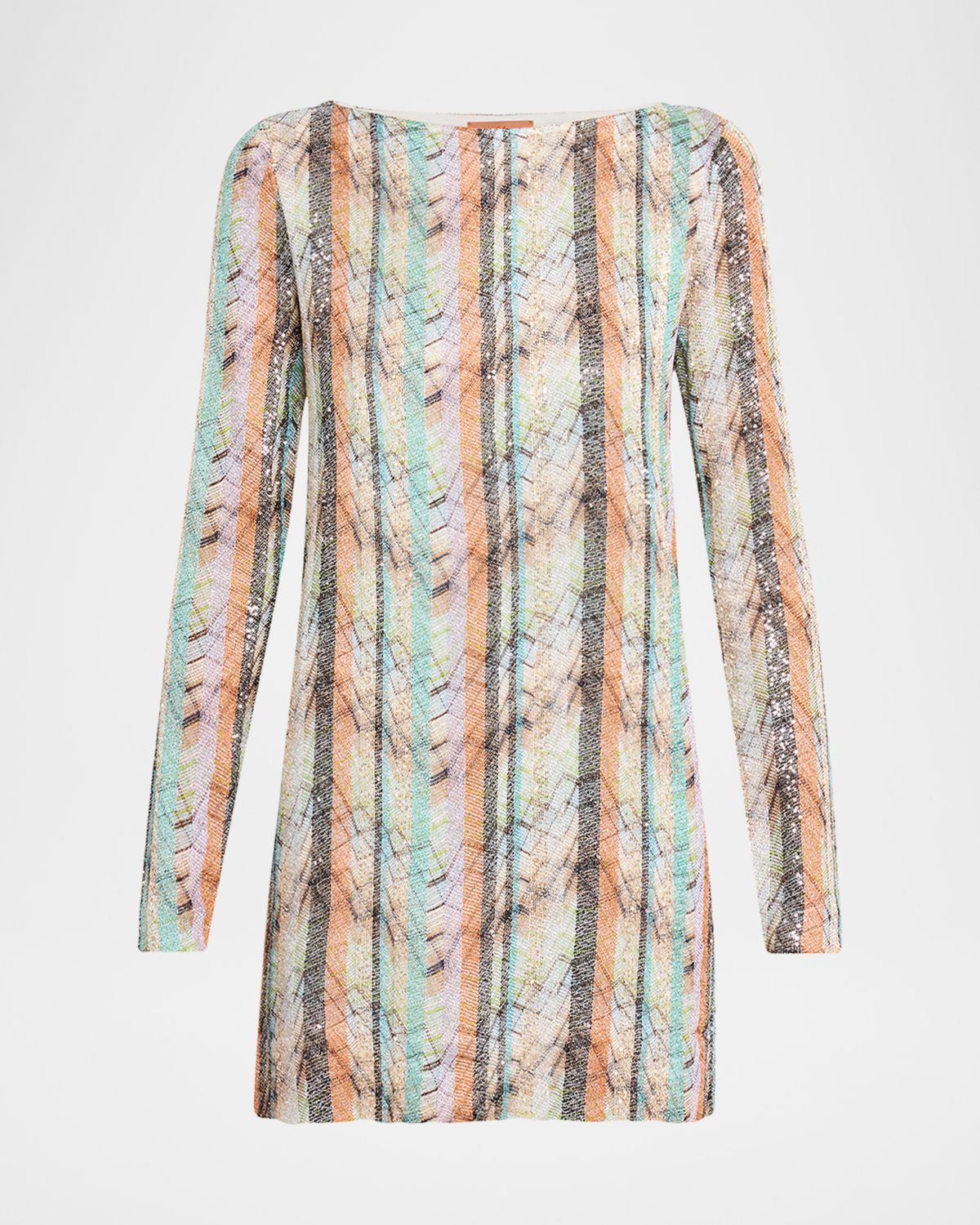 Missoni Multi-Technique Long-Sleeve Mini Dress | Thumbnail 6
